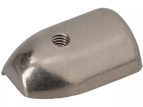 Leg shield rubber end piece Royal Alloy top, left, outer for Royal Alloy GP, GT, JPS, TG 125-350