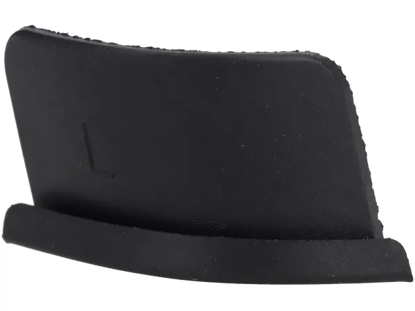 Rubber trim between the frame loop and the Royal Alloy footboard, left side, black, for GP, GT, TG, JPS
