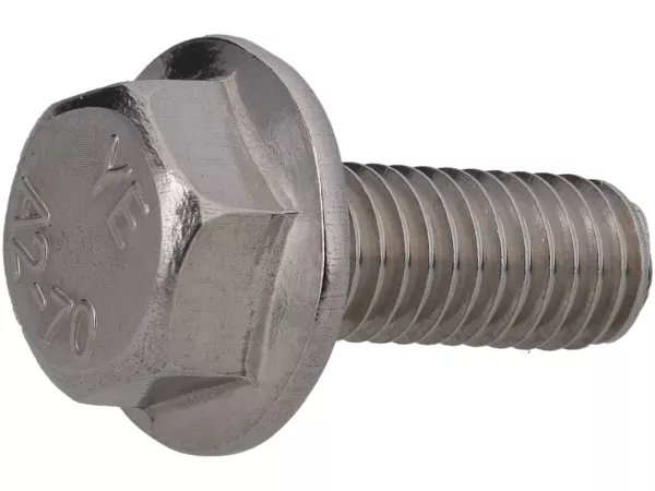 Flange screw with hexagon head M6 x 16