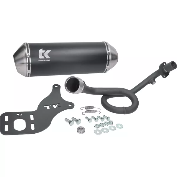 Exhaust -TURBO KIT- Aprilia SXR 50 ie Euro5 2021-2024 (CD32M) - black