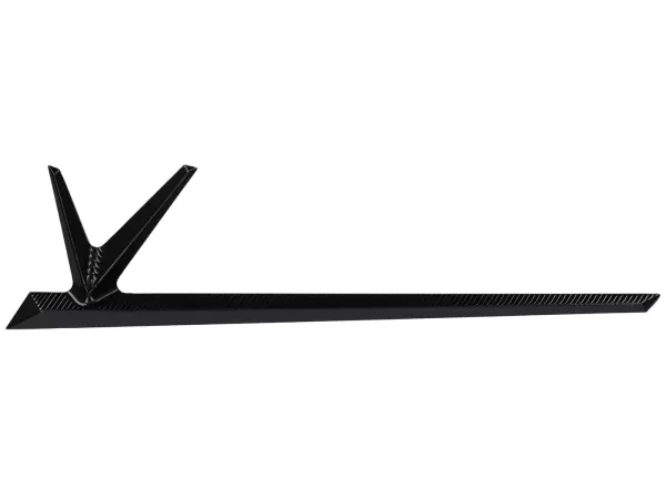 Rear emblem by TR Factory, CNC-machined V-emblem, black, for Vespa GTS, GTS Super, GTV, GT 60, GT, GT L, Sprint, Primavera, 946