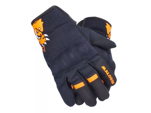 Guantes -Malossi- M-Gloves/Otoño - negro/naranja