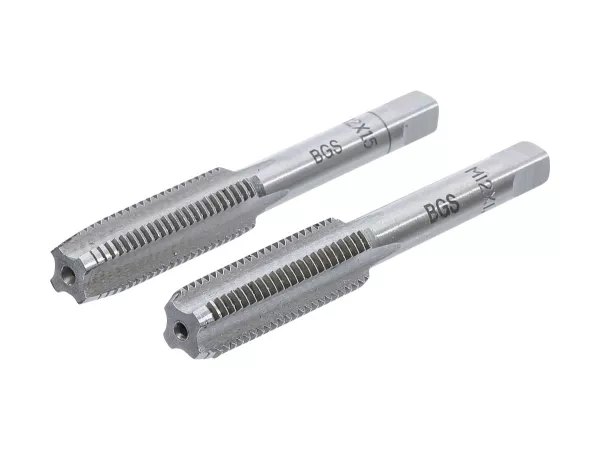 Jeu de tarauds - BGS Technic - GCr15, 2 pièces - M12x1,50