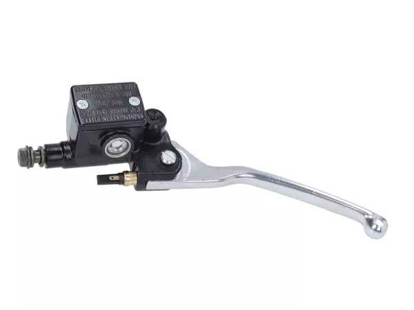 DMP Brake Pump, Heng Tong model, left-side, for Vespa GT L 125–200 (2003–2006), GTS 125–300 (2005–2016), GTS Super 125–300 (2008–2016), Gilera Runner 50 SP/Purejet, Runner 200 VXR ST, Piaggio NRG 50 Power DD/Purejet