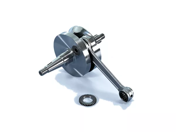 Kurbelwelle -POLINI Racing (Drehschieber) Hub=60mm, Pleuellänge=127mm - Vespa PX200, Cosa 200 - verwendet für Zylinder Polini 244 (P1400241)
