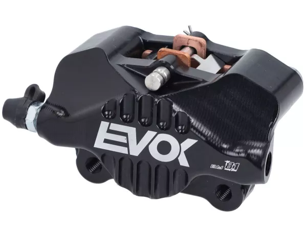 Bremszange vorne EVOK Iron, schwarz für Vespa ET2, ET4, S, LX, LXV, Primavera, Sprint, Piaggio Zip II, Zip SP, Sfera RST, Liberty