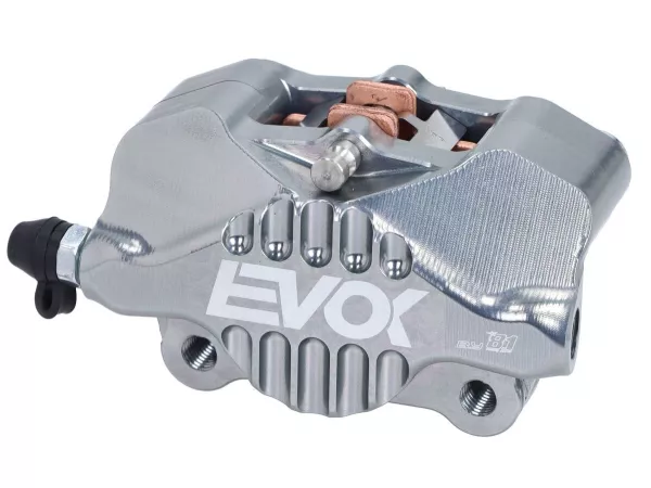 Bremszange vorne EVOK Iron, titanfarben für Vespa ET2, ET4, S, LX, LXV, Primavera, Sprint, Piaggio Zip II, Zip SP, Sfera RST, Liberty