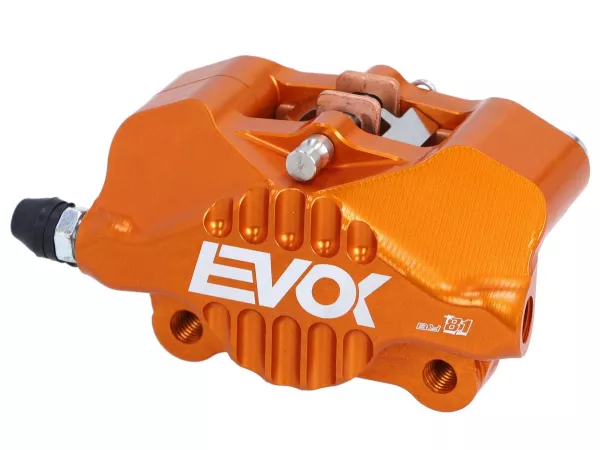 Bremszange vorne EVOK Iron, orange für Vespa ET2, ET4, S, LX, LXV, Primavera, Sprint, Piaggio Zip II, Zip SP, Sfera RST, Liberty
