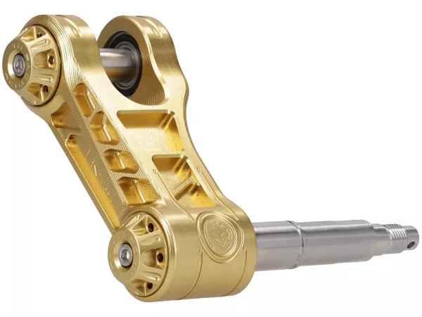 Achterwielophanging TR Factory, V2, goudkleurig voor Vespa GTS, GTS Super, GTV, GT 60, GT, GT L, Sprint, Primavera, LX, LXV, S, ET2, ET4, 946, Piaggio Zip, Sfera Hexagon