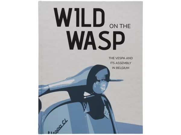 Buch -WILD ON THE WASP- Chris van den Boom - Vespa & M.I.S.A. in Belgien, Englisch, 300 Seiten, Hardcover