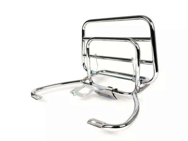 Opvouwbaar bagagerek -AMS CUPPINI- Vespa LX50, LX125, LX150, Vespa LXV50, LXV125, Vespa S50, S125, S150 - Chroom
