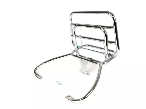 Rak bagasi belakang lipat -AMS CUPPINI- Vespa GTS 125-300, GTV- Chrome