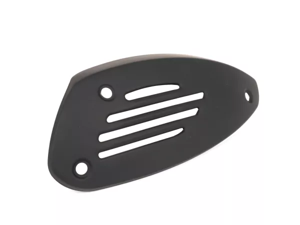Penutup knalpot -PIAGGIO- Vespa GTS 300 i.E. Super Notte, GTV300 Sei Giorni Euro4 (ZAPMA3302) - juga cocok untuk Vespa GTS 125-300 - matt hitam