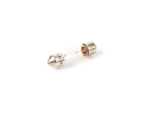 Soffitte -S7 8x31mm- 6V 3W - Putih - Lampu belakang Vespa Hoffmann Königin