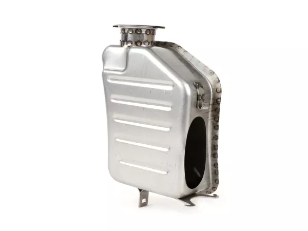 Caja de filtro de aire -SPAQ Big Bore- Lambretta LI (Serie 3), LIS, SX, TV (Serie 3), DL, GP - acero sin pintar
