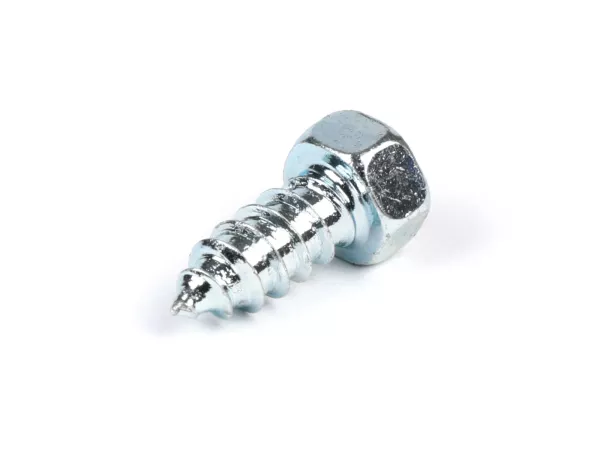 Tornillo de chapa con hexágono -DIN 7976 acero galvanizado- SW8 - 5,2 x 13mm - utilizado para placa de bloqueo de faro rectangular Vespa V50 Special
