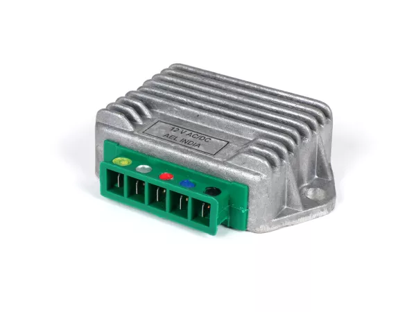 Regolatore di tensione -AEL 5 pin 12V (G-G-B+-C-terra) - utilizzato per LML 125-200cc Star, Deluxe, Speedy, Stella