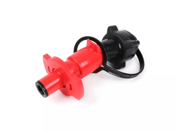 Snelspuitmondstuk voor benzinejerrycans -HÜNERSDORFF BIKE FILLER met Auto Fuel Stop- geschikt voor alle standaard benzinejerrycans en FuelFriend 1-2L