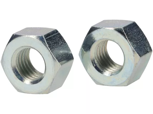 Nut-set M9 WS=14, h=8mm -MAURO PASCOLI- (used for gear cluster) Vespa GL150 (VLA1T), GS160 / GS4 (VSB1T), SS180 (VSC1T), VNA, VNB, VBA, VBB