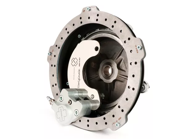 Disc brake set front -CRIMAZ Ø200mm- Vespa Rally180 (VSD1T), Rally200 (VSE1T), Sprint150 (VLB1T), TS125 (VNL3T), GT125 (VNL2T), GTR125 (VNL2T), GL150 (VLA1T)