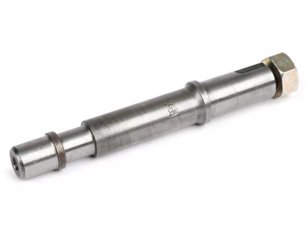 Axe d'arbre primaire -QUALITÉ OEM- Vespa PX125, PX150, PX200, Cosa, T5 125cc - diamètre roulement: Ø=15mm, palier: Ø=13mm, longueur: 121mm
