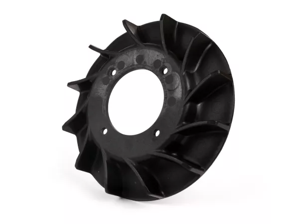 Waaier - Ventilatorwiel - Ventilatorring -KR AUTOMATION 'Lucht nummer 12' voor, Parmakit en Overrev ontsteking, Quattrini M200- Vespa Smallframe V50, PV, ET3, PK, Largeframe PX, Cosa, Rally, Sprint, GT, GTR, Super, VNB, VBA, VBB, VNB
