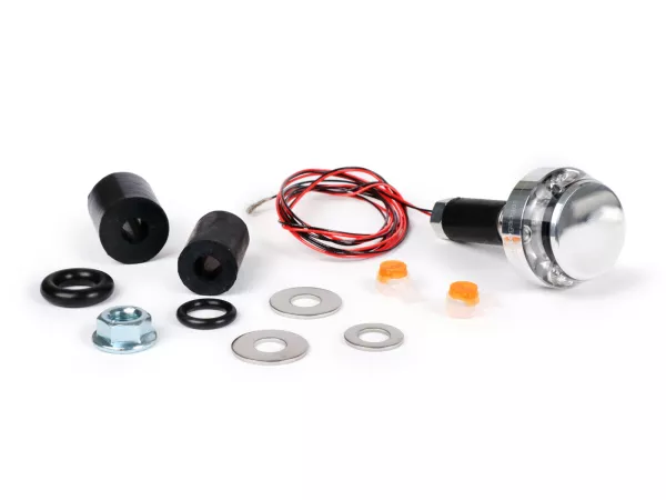Indicator -MOTOGADGET handlebar end indicator- m.blaze disc - alloy polished - rhs