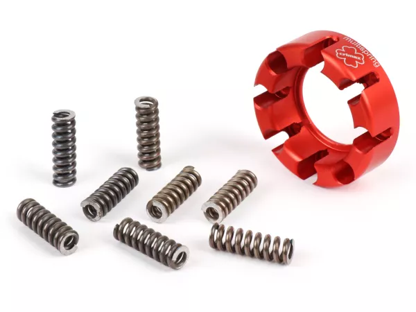 Set pegas kopling -CRIMAZ, konversi 8 pegas untuk tipe kopling standar - Vespa V50, V90, SS50, SS90, PV125, ET3, PK50, PK80, PK50 S, PK80 S, PK125 S, PK50 XL, PK125 XL, ETS, PK50 HP, PK50 SS