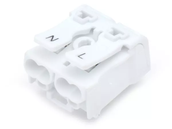 Borne autofrenado -MC POWER- 0,75-2,5mm², máx. 16A - 25x20x18mm - 2 vías