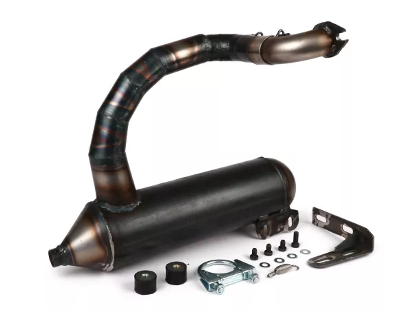 Knalpot -EGIG PERFORMANCE Superbanana Touring Ø = 32mm (jarak tiang 54-62mm) - Vespa ET3, PV125