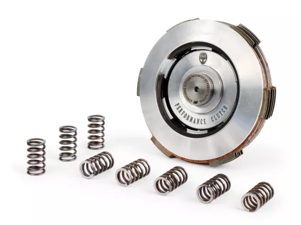 Kopling -EGIG PERFORMANCE- Kopling Satu Jari 2.0 - 5-cakram- Vespa V50, V90, SS50, SS90, PV125, ET3, PK50, PK80, PK50 S, PK80 S, PK125 S, PK50 XL, PK125 XL, ETS, PK50 HP, PK50 SS