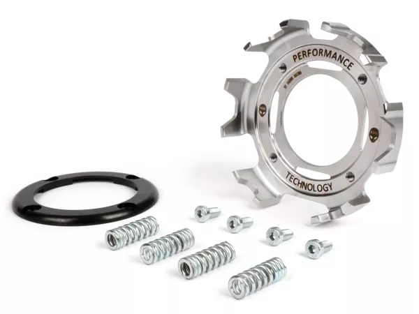 Keranjang kopling dengan kit perbaikan utama-EGIG PERFORMANCE- Kopling Satu Jari 5-cakram - Vespa V50, V90, SS50, SS90, PV125, ET3, PK50, PK80, PK50 S, PK80 S, PK125 S, PK50 XL, PK125 XL, ETS, PK50 HP, PK50 SSPK50 HP, PK50 SS