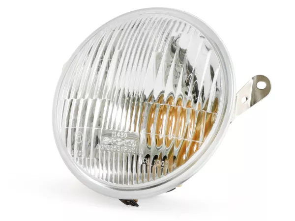 Faro delantero -SIEM Ø=146mm- Vespa PX antigua (1977-1984) - también apto para PX Lusso, circulación por la derecha - (con marca de prueba)