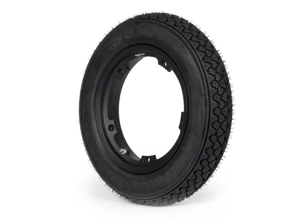 Roda lengkap (ban siap pakai yang dipasang pada pelek) -MICHELIN S83, tubeless, Vespa Smallframe V50, PV, ET3, PK- 3.00 - 10 inci TL 42J - pelek BGM PRO 2.10-10 alumunium hitam