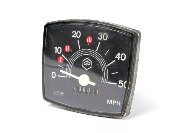 Tachometer VEGLIA BORLETTI (NOS) for Vespa V50 Special - Speed up
