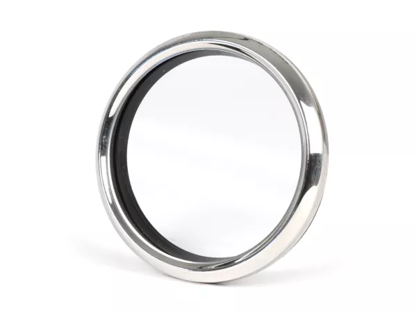 Speedo glas set -OEM QUALITY- Vespa Ø=85mm - PX alt (till 1984) - chromed speedometer ring