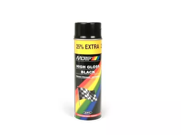 Verf -MOTIP- Zwart glanzend - 500ml