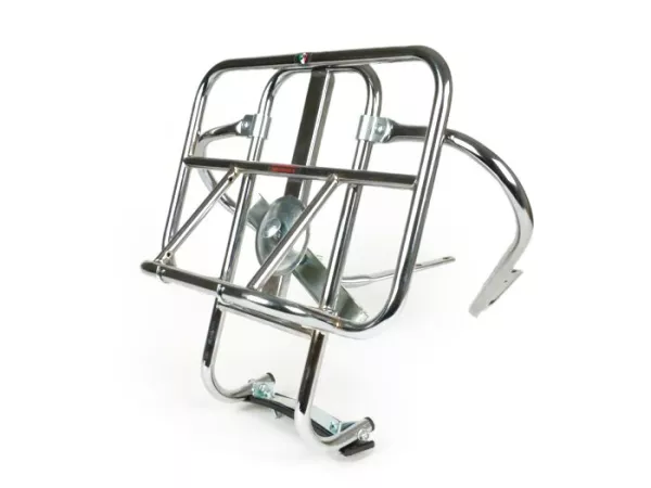 Gepäckträger klappbar hinten + Reserveradhalter -AMS CUPPINI- Vespa (nicht PX) + Lambretta - chrom