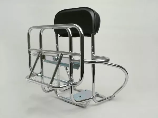 Gepäckträger klappbar hinten + Rückenlehne + Reserveradhalter -AMS CUPPINI- Vespa Largeframe