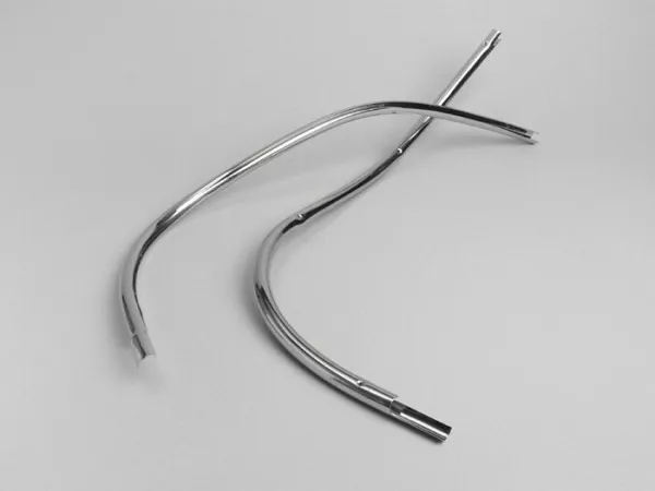 Legshield trim mono -AMS CUPPINI- Vespa PX80, PX125, PX150, PX200 - Chrome