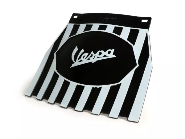Rear mudflap -CLASSIC Vespa- black/white