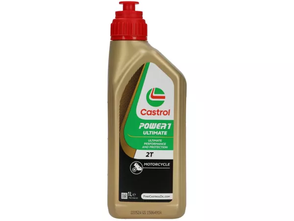 Olie -CASTROL Power 1 Racing (opvolger van TTS/RS)- 2-takt - 1000ml