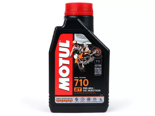 Olie -MOTUL 710- 2-takt volledig synthetisch - 1000ml
