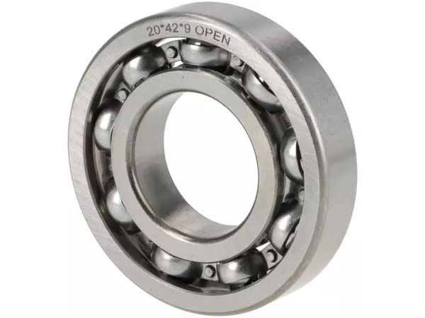 Kogellager -98204Y- (20x42x9mm) - (gebruikt voor hoofdas Vespa Wideframe V15-V33, VM, VN, VL, VB, Lambretta A)