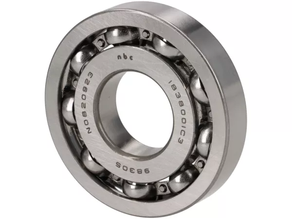 Ball bearing Bearing Kulu -613912 C3- (25x62x12mm) 9 balls - (used for crankshaft drive side Vespa PX, T5 125cc, Rally180 (VSD1T), Rally200 (VSE1T), Sprint, GS150 / GS3... - Crankshaft alternator side Sprint, GS150 / GS3, VNA, VNB, VBA, VBB...)