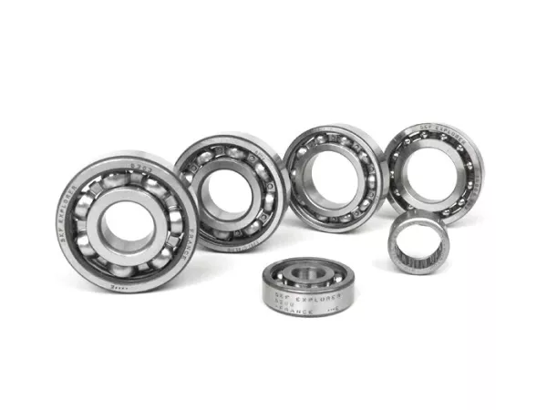 Ball bearing set for engine -SCOOTER CENTER- Vespa Smallframe V50, V90, SS50, SS90, PV125, ET3, PK S, PK XL - conversion to ETS crankshaft