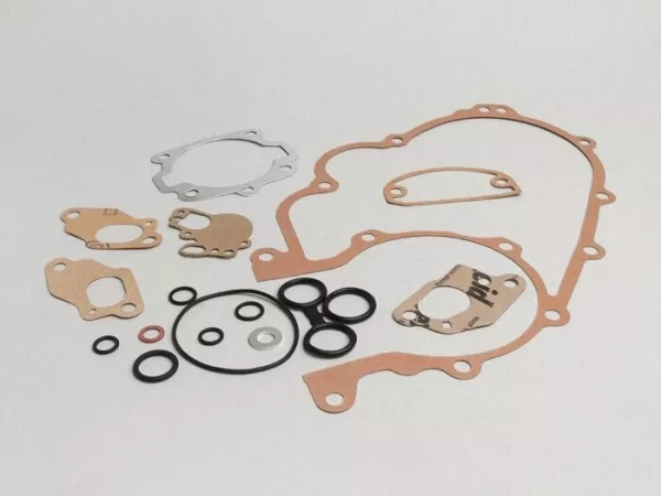 Engine gasket set -ATHENA- Vespa Sprint (2 transfer ports) - GT125 (VNL2T), GTR125 (VNL2T -138956), Super125 (VNC1T), Super 150 (VBC1T -328127), GL150 (VLA1T), Sprint150 (VLB1T -012665) - incl. o-seals