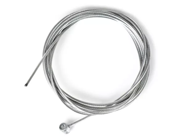 universele binnenkabel -Ø=1,6mm x 2000mm, nippel Ø=5,5mm x 7mm- gebruikt als schakelkabel - gedraaid