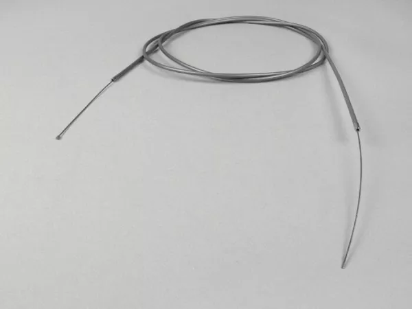 cable universal -Ø=1,2mm x 2500mm, manguito= 2200mm, espiga Ø=3,0mm x 3mm- utilizado como cable del acelerador - PE trenzado - gris