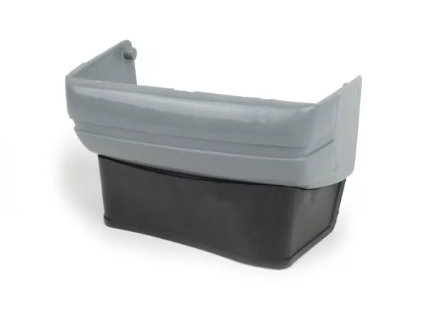 Bumper - framebescherming - spatlap -PIAGGIO- Vespa PX oud (1977-1983), PX80E Lusso (V8X1T, -103053), PX200E Lusso (VSX1T, -317397) - grijs